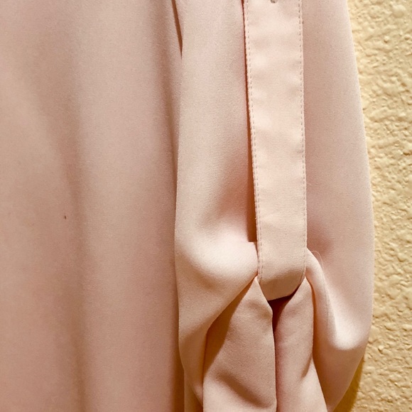 Alfani 3/4 Roll-up Peach Sleeve Top - Picture 5 of 16